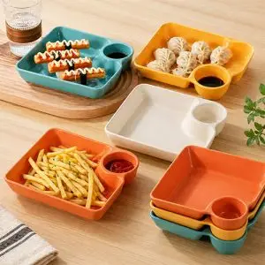 Premium Multi-Section Snacks Serving Plate